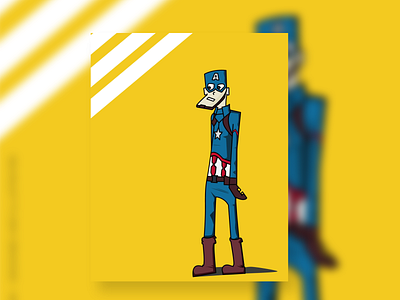 Captain America Illustration adobe characterdesign comics design illustraion marvel superhero