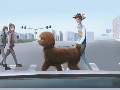 Giant Poodle illustration