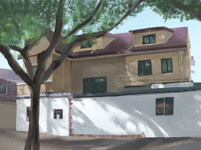 Roadside House illustration