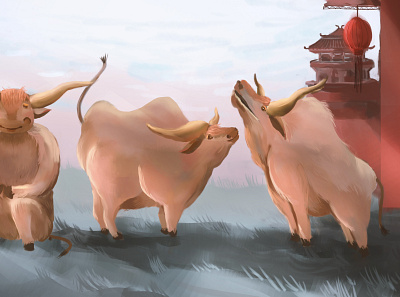 牛 illustration