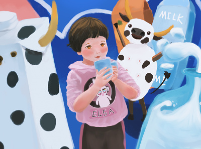 I Like Milk illustration