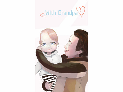 With Grandpa illustration