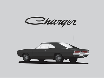 Vector: Dodge Charger 1969 car charger dodge dodge charger vector art