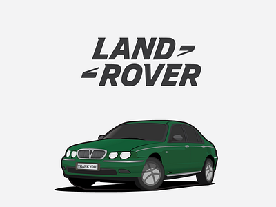 Land Rover 75 car illustrator land rover land rover 75 mircea iliescu thank you thanks