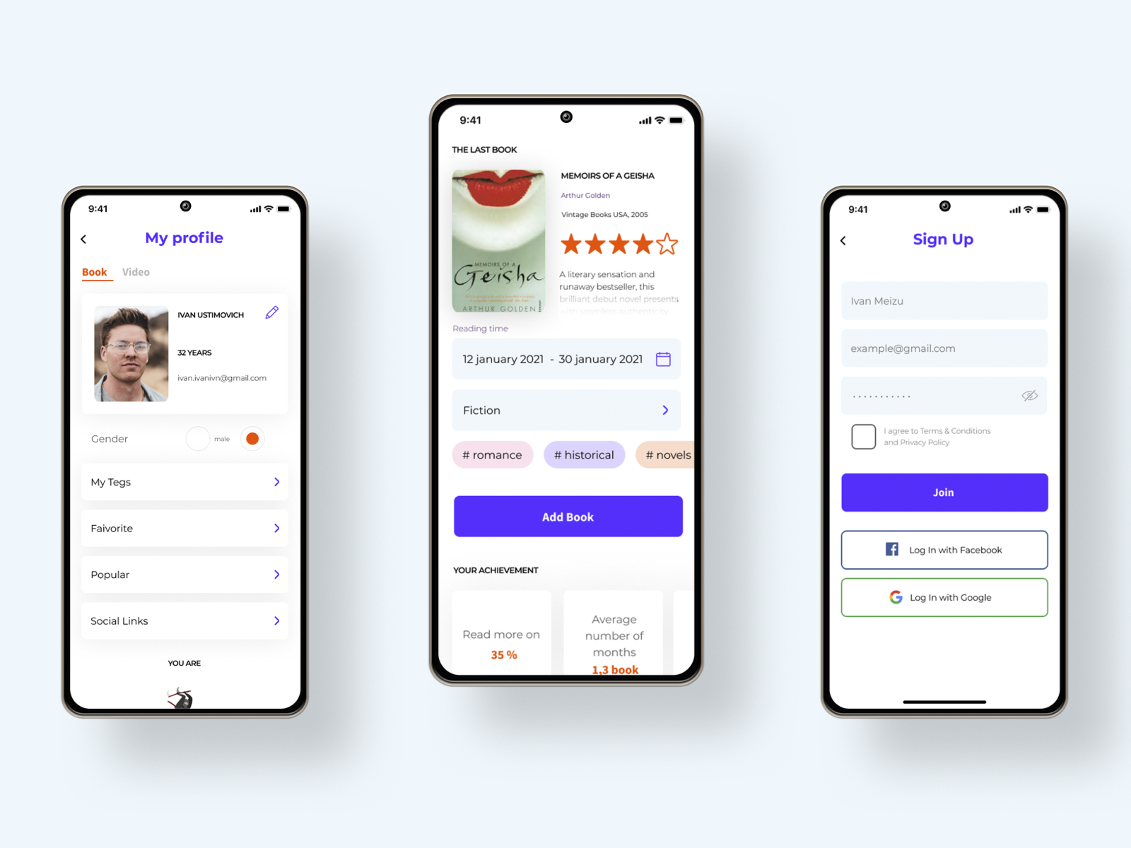Mobile application project. UI/UX by Natalia on Dribbble