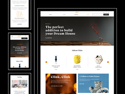 E-Commerce and Adaptive Design | Main Page concept design minimal ui ux we web