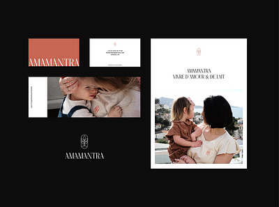 AMAMANTRA - layouts & support branding design logo typography