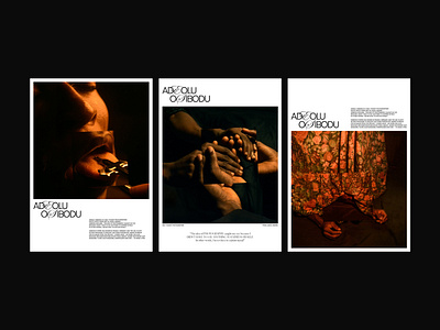 ADEOLU OSIBODU - layouts art direction design editing exhibition photographer photography print typography