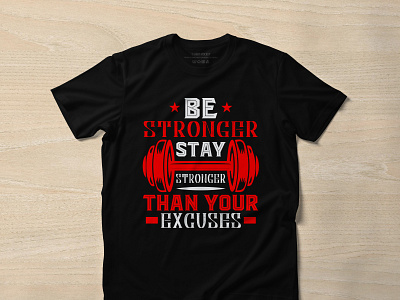 Be stronger stay stronger than your excuses cut files design icon illustration illustrator logo svg design tshirtdesign typography vector