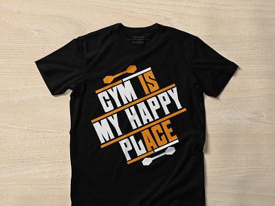 G ym my happy place cut files design icon illustration illustrator logo svg design tshirtdesign typography vector