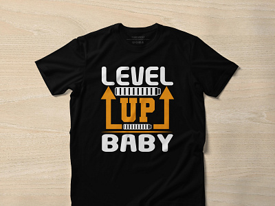 level up baby cut files design icon illustration illustrator logo svg design tshirtdesign typography vector