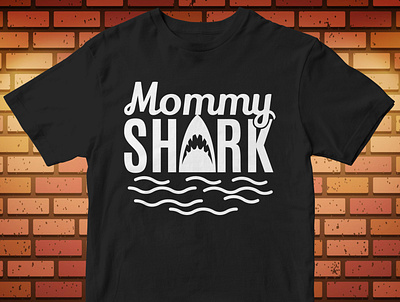 mommy shark cut files design icon illustration illustrator logo svg design tshirtdesign typography vector