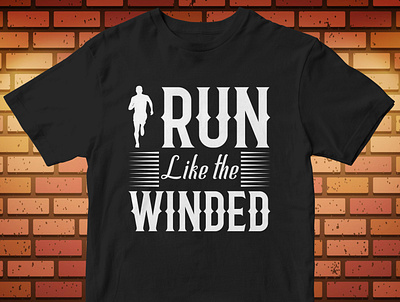 run like the winded animation branding cut files design icon illustration illustrator logo svg design tshirtdesign typography vector