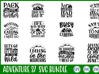 Adventure 37 Svg Bundle animation free svg quotes graphic design