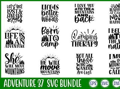 Adventure 37 Svg Bundle animation free svg quotes graphic design