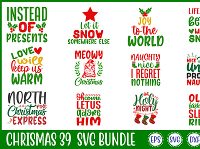 Chrismas 2 39 Bundle free svg quotes graphic design motion graphics