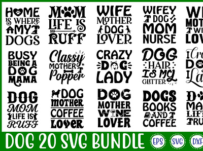 Dog 20 svg Bundle free svg quotes graphic design motion graphics