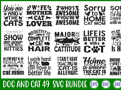 Dog And Cat 49 Svg Bundle free svg quotes graphic design motion graphics