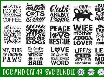 Dog And Cat 49 Svg Bundle free svg quotes graphic design motion graphics