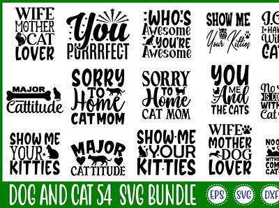 Dog And Cat 54 Svg Bundle free svg quotes graphic design motion graphics