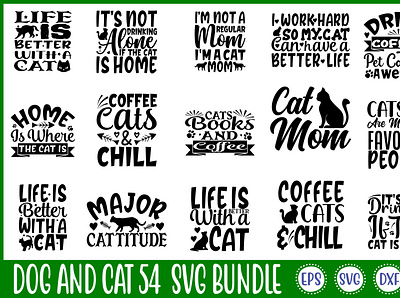 Dog And Cat 54 Svg Bundle free svg quotes graphic design motion graphics