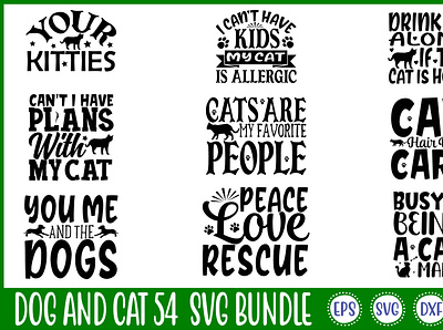 Dog And Cat 54 Svg Bundle free svg quotes graphic design motion graphics