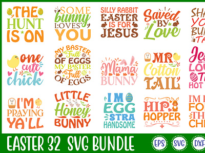 Easter 32 Svg Bundle free svg quotes graphic design motion graphics