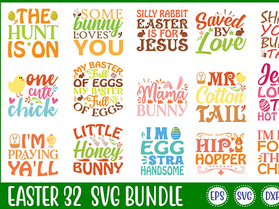 Easter 32 Svg Bundle