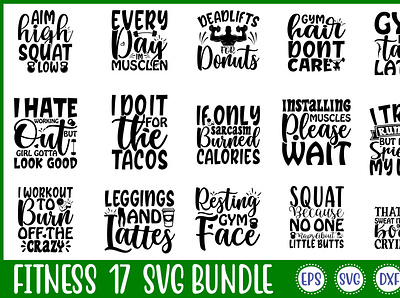 Fitness 17 Svg Bundle free svg quotes graphic design motion graphics