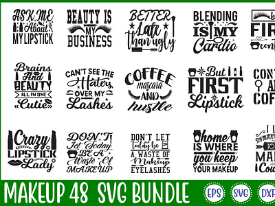 Makeup 48 Svg Bundle