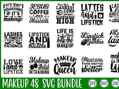 Makeup 48 Svg Bundle free svg quotes graphic design motion graphics