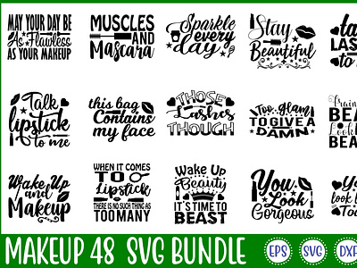 Makeup 48 Svg Bundle