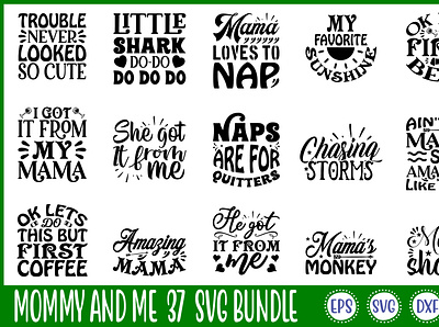 Mommy And Me 37 Svg Bundle free svg quotes