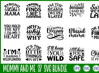 Mommy And Me 37 Svg Bundle free svg quotes