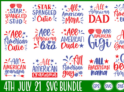 4th July 21 Svg Bundle free svg quotes graphic design logo