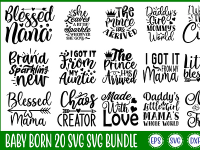 Baby Born 20 Svg Bundle