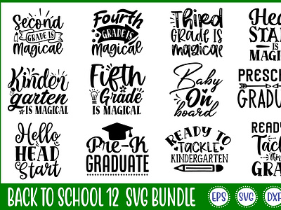 Back To School 12 Svg Bundle