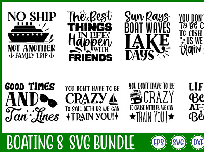 Boating 8 Svg Bundle free svg quotes graphic design logo