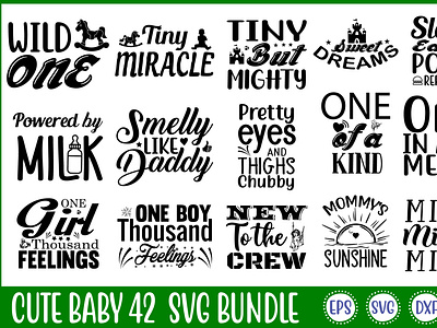 Cute Baby 42 Svg Bundle