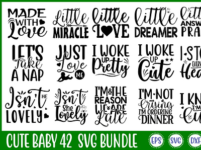 Cute Baby 42 Svg Bundle free svg quotes graphic design logo