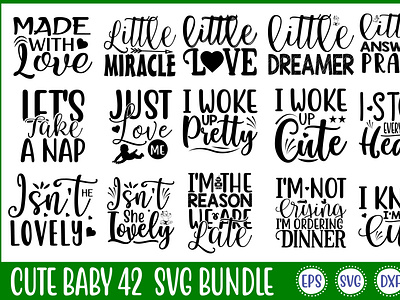 Cute Baby 42 Svg Bundle