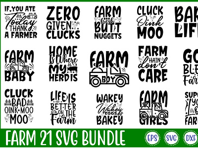 Farm 21 Svg Bundle