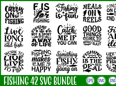 Fishing 42 Svg Bundle free svg quotes graphic design logo