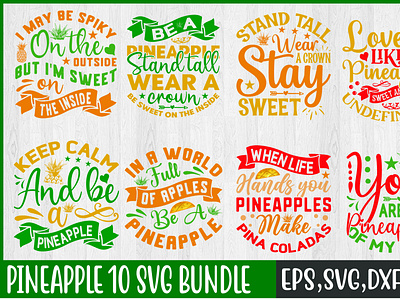 Pineapple 10 svg bundle