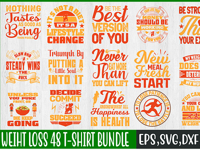 Weiht loss 48 t-shirt bundle