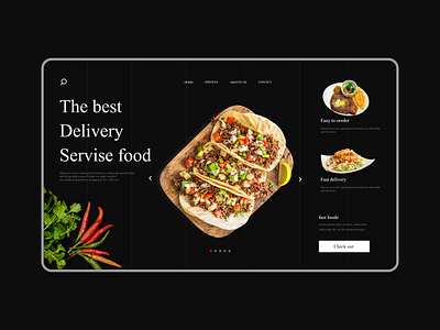 Food Website concept fast food fastfood food iran ui ui design uiux ux ux design uxui web web design website website concept