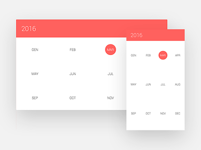 Material Design Calendar UI app calendar css date day html material design responsive ui