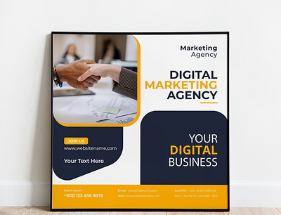 Digital Marketing Agency Social Media Post Banner Design cover page design