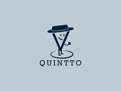 QUINTTO Logo Design branding design flat graphic design icon illustration logo logo type logodesign logomark mark nsk thumbs up v logo vector vector art