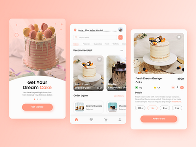 Cake App - UI Mobile